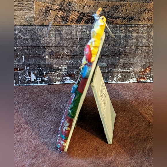 Two's Company Handcrafted Painted Vintage Christmas Bell Frame/Ornament - Picture 3 of 8